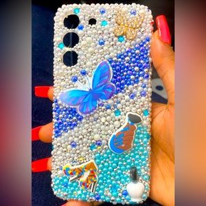 Full Diamond Case Bling Rhinestone Phone Case for Samsung Galaxy S22